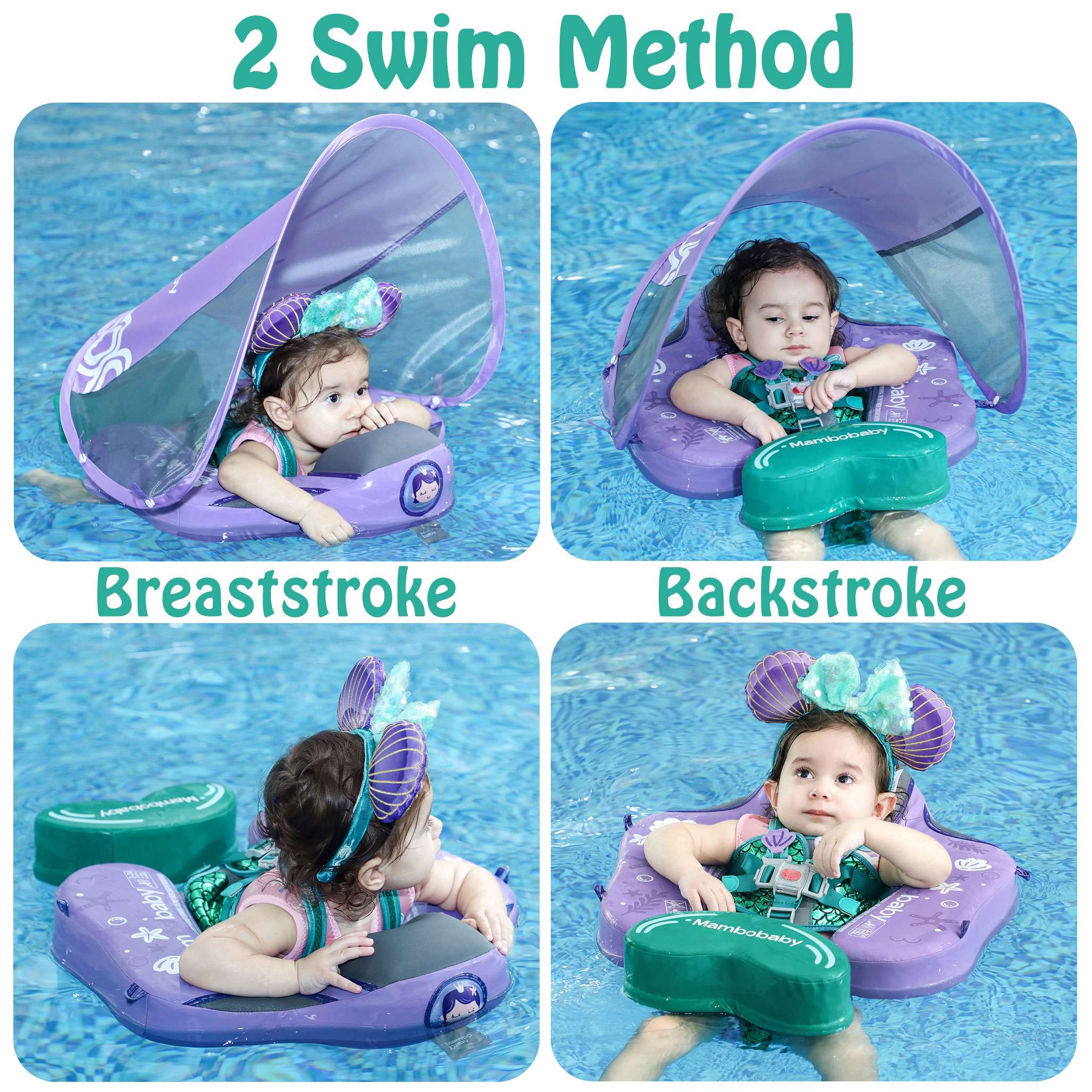 FoamCore™ Waterproof Deluxe Baby Float | Mermaid