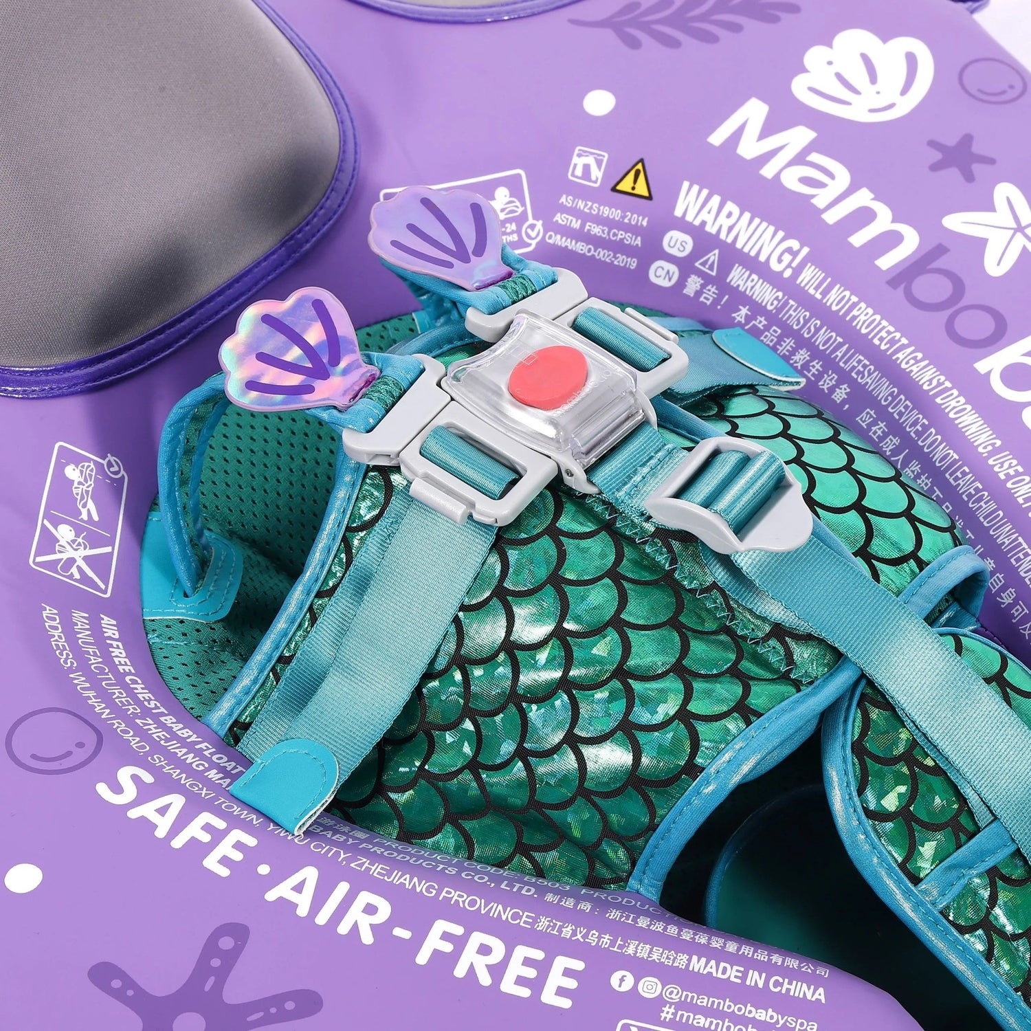 FoamCore™ Waterproof Deluxe Baby Float - Mermaid