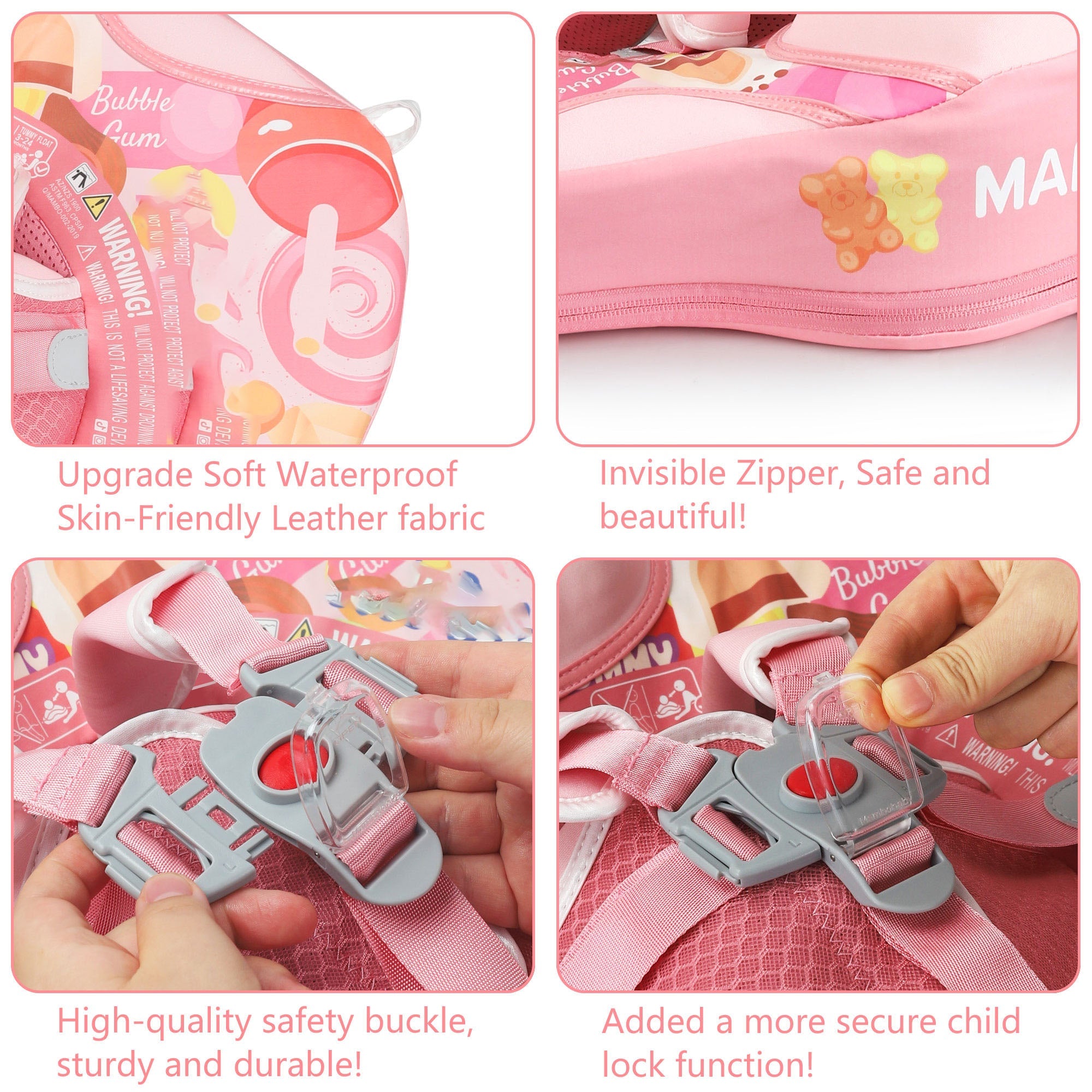 FoamCore™ Waterproof Deluxe Baby Float - Candy
