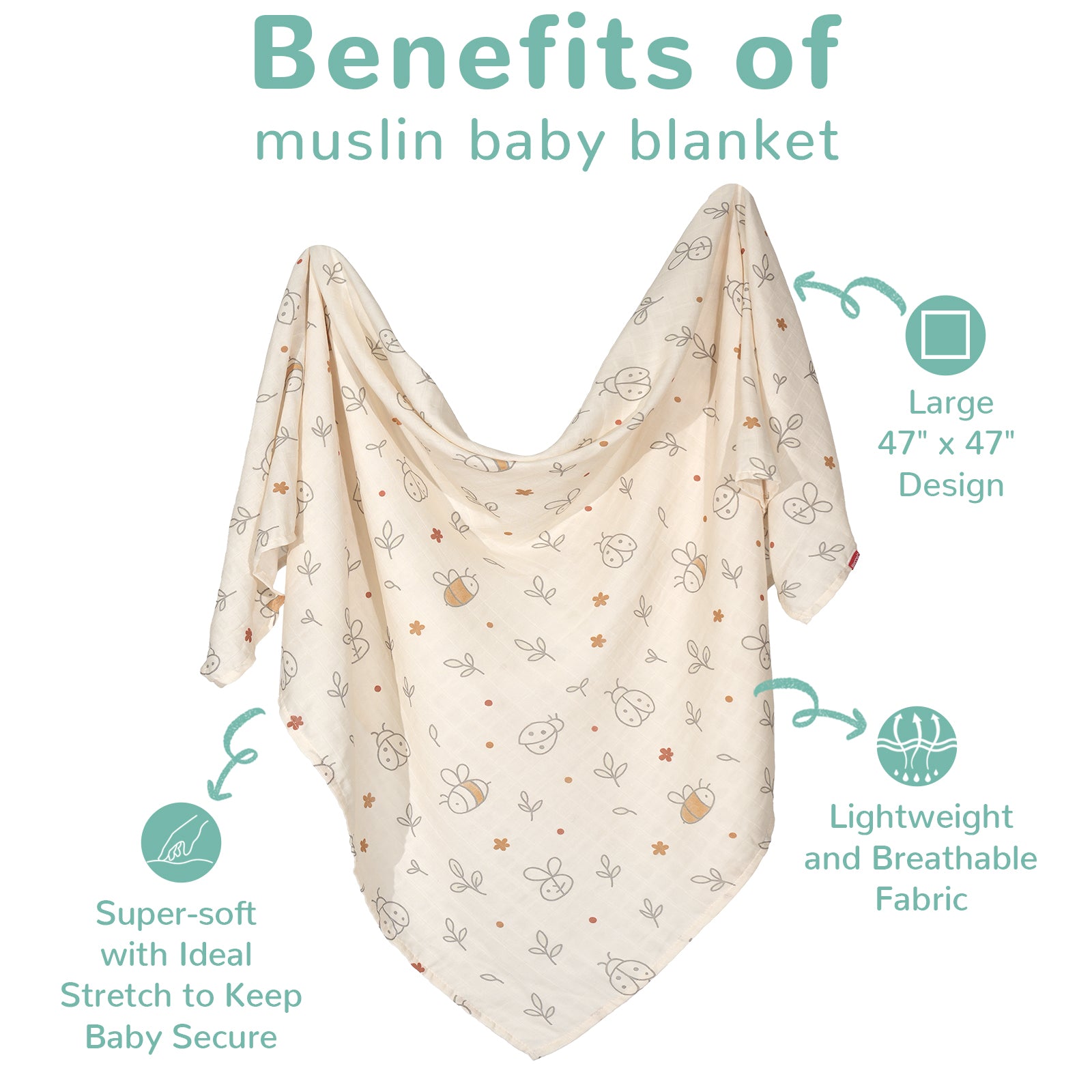 Baby Swaddles - Garden Friend