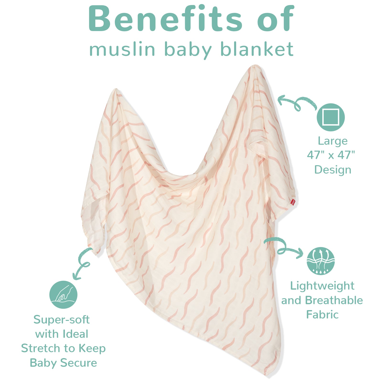 Baby Swaddles - Gentel Waves