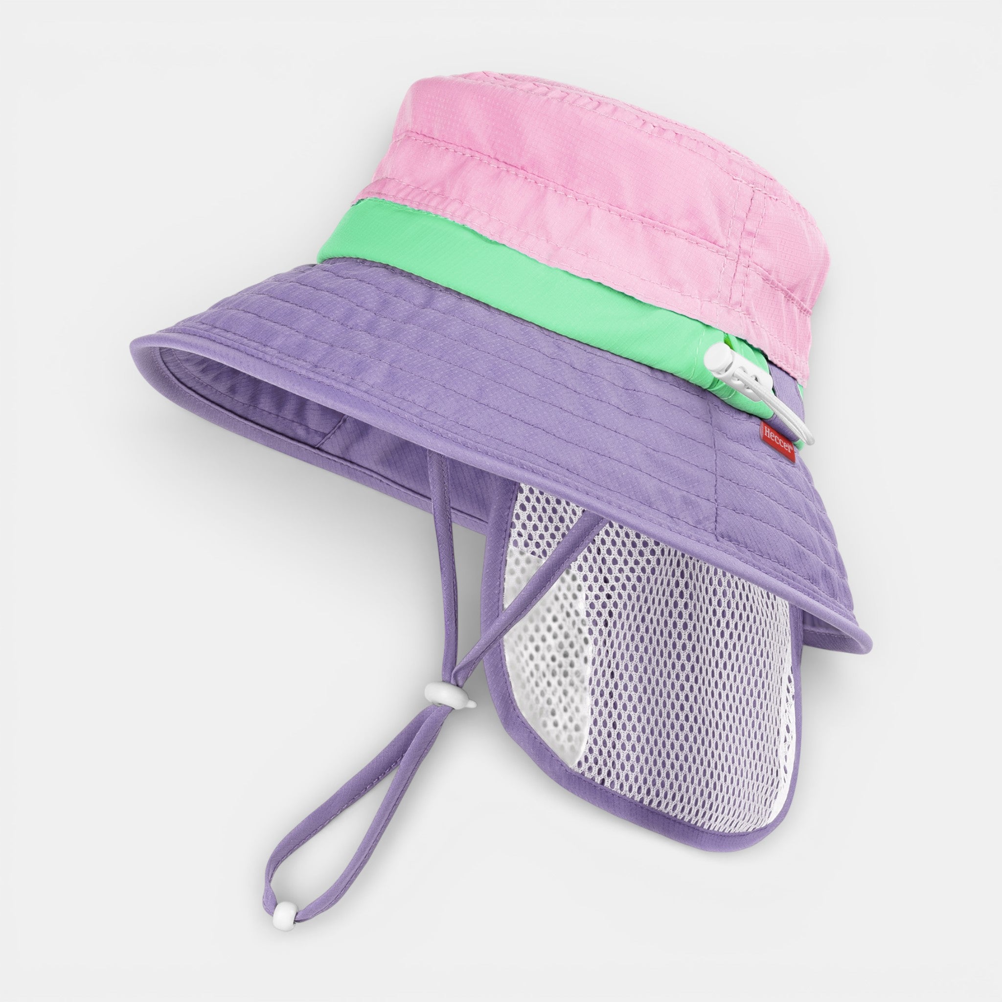 SkyCandy Sun Hat with Neck Flap - Pink
