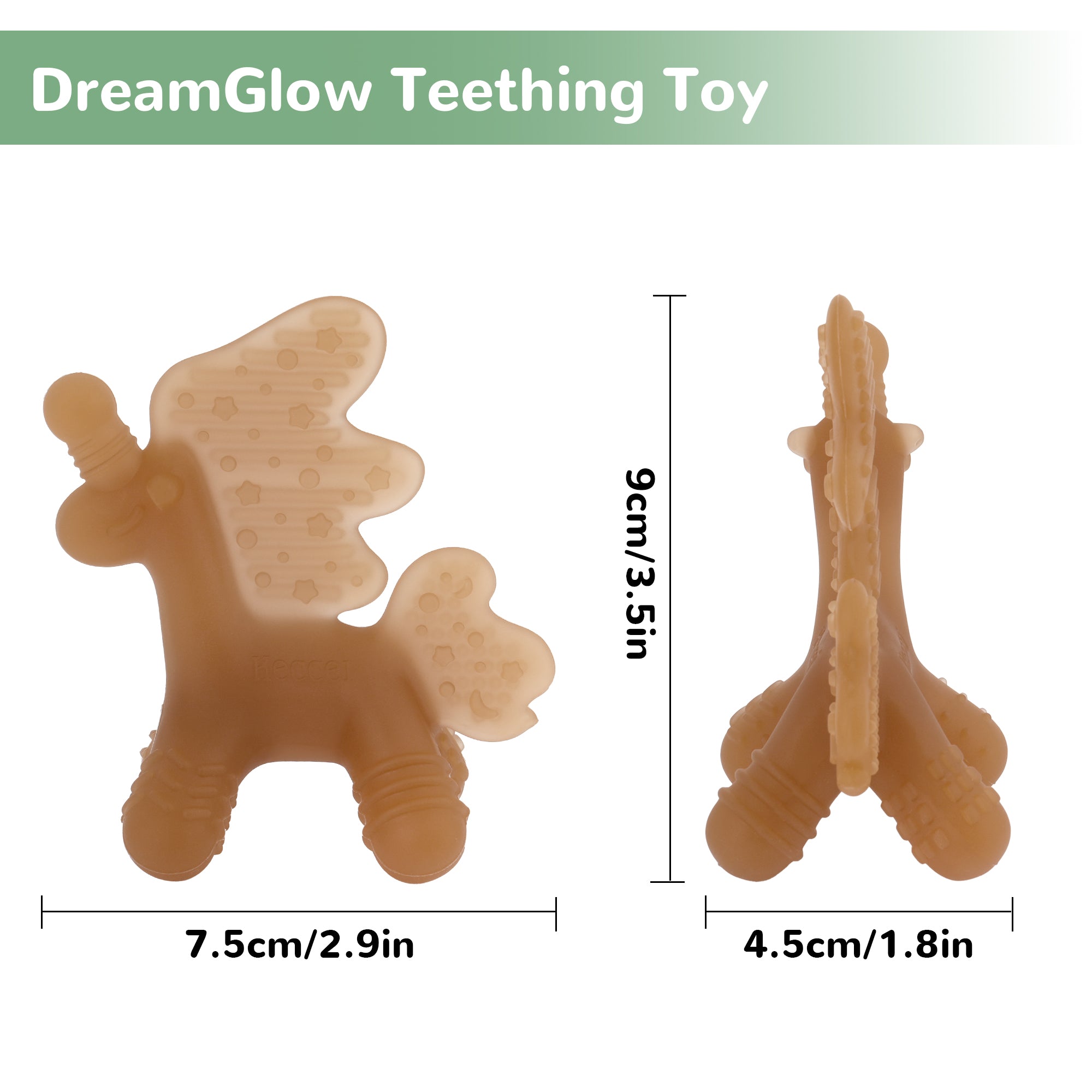 Dreamiecorn™ Baby Teether - Amber Silver