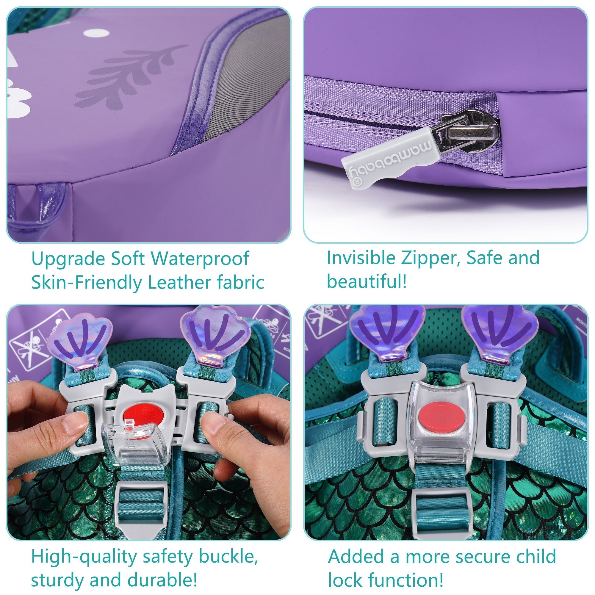 FoamCore™ Waterproof Deluxe Baby Float | Mermaid