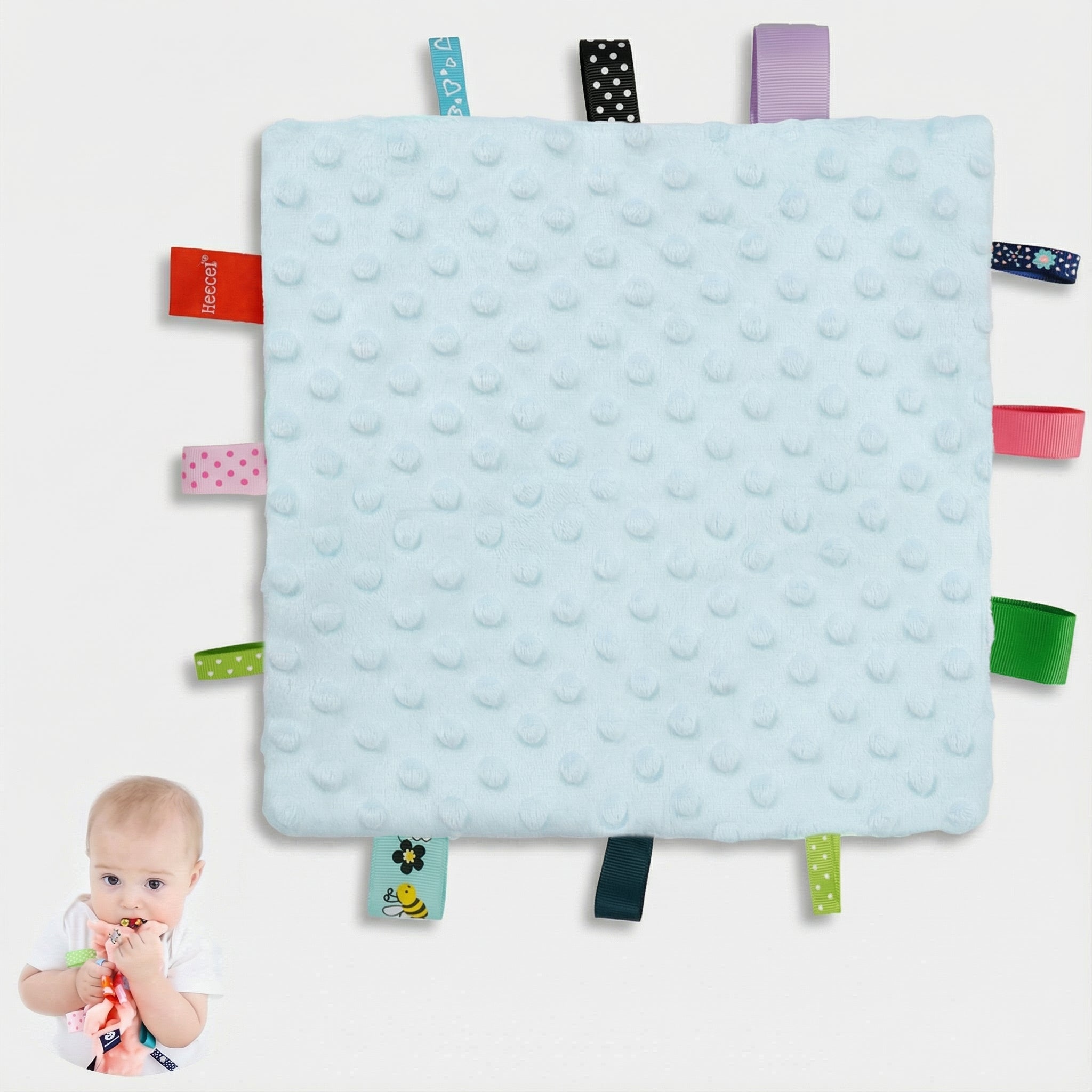 Baby Soothing Security Blankets - Blue