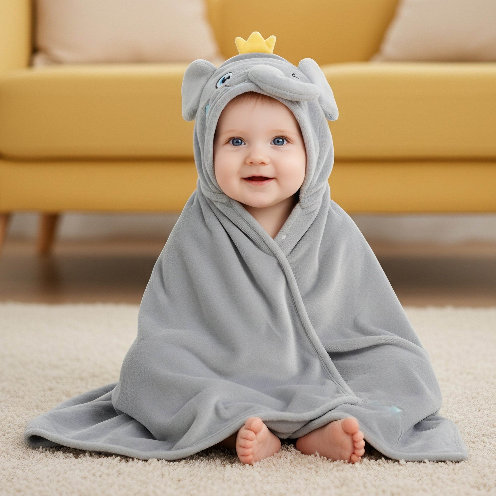 HoodieHug™ Baby Towel - Snackyphant