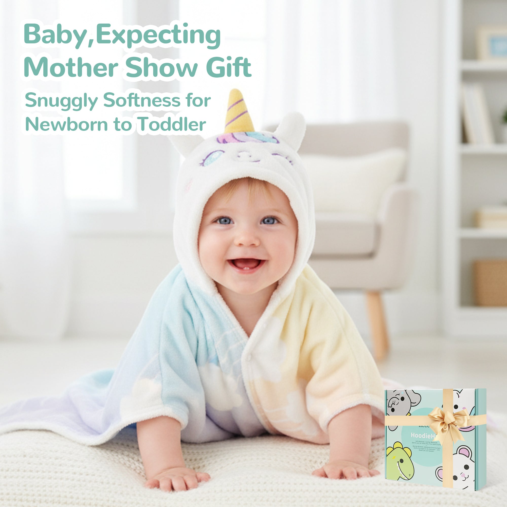 HoodieHug™ Baby Towel - Dreamiecorn