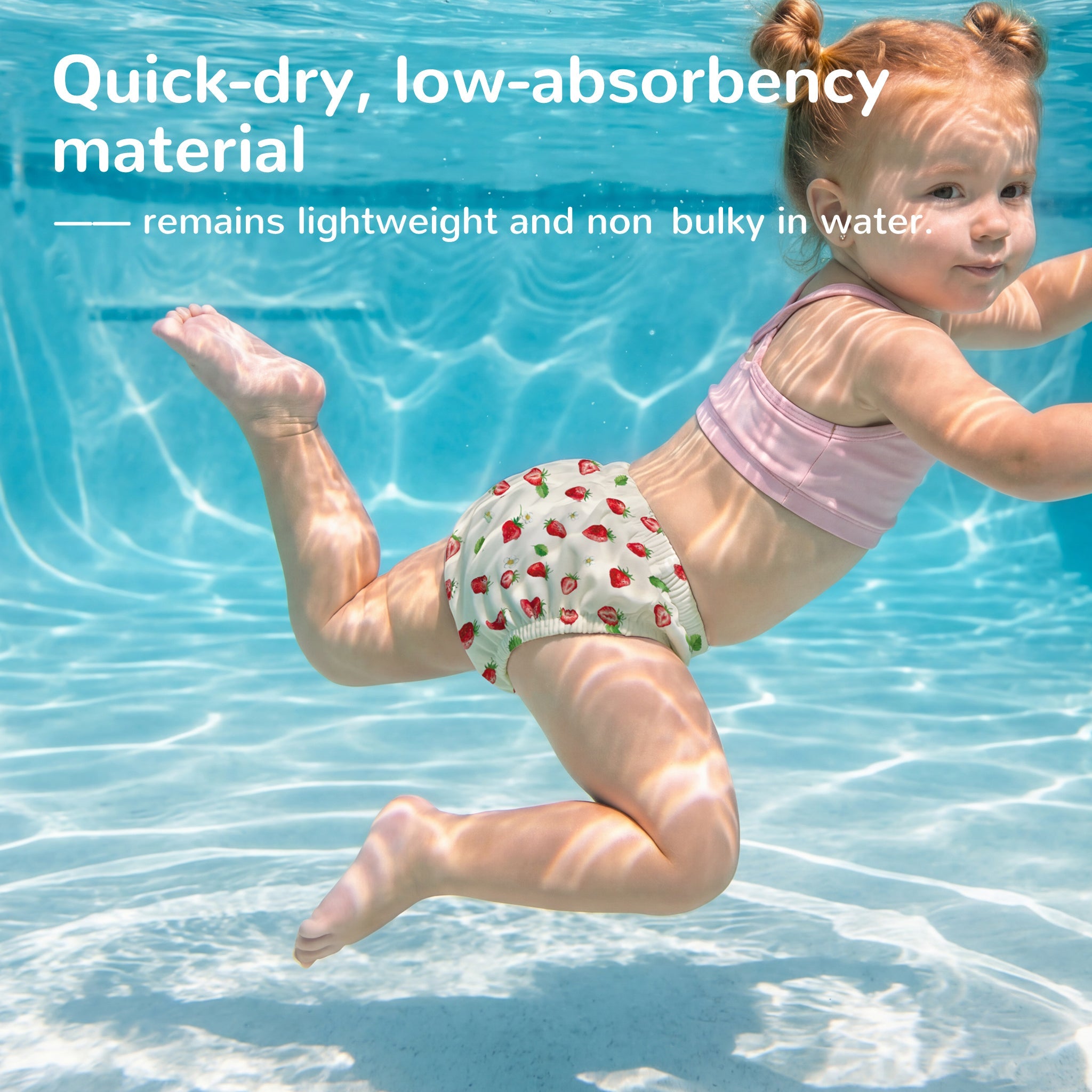 Reusable Swim Diaper - Strawberry