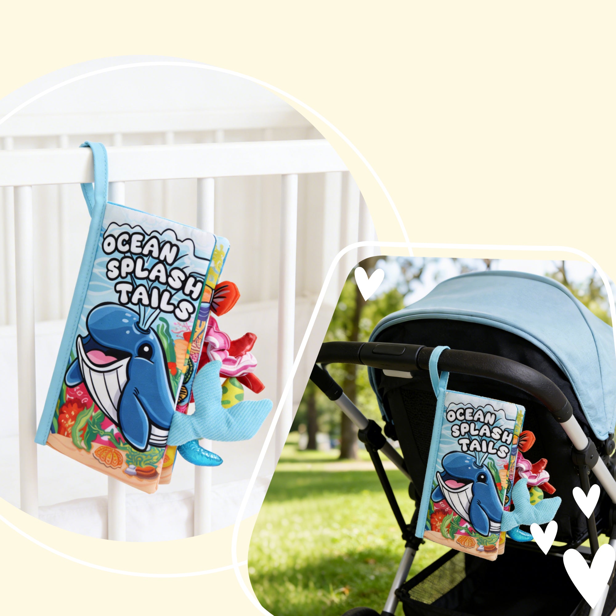 Tail Friends™ Sensory Cloth Book - Ocean Splash Tails
