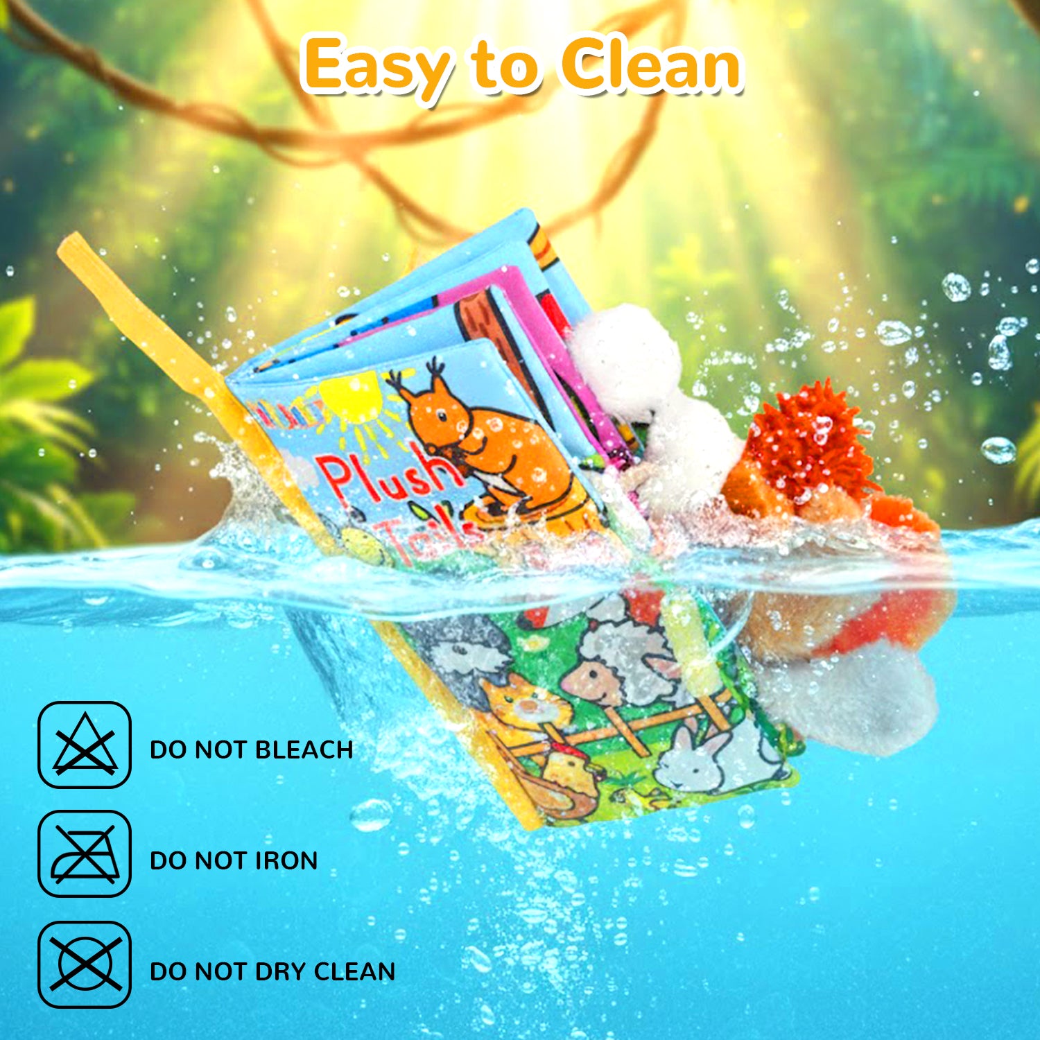 Tail Friends™ Sensory Cloth Book - Plush