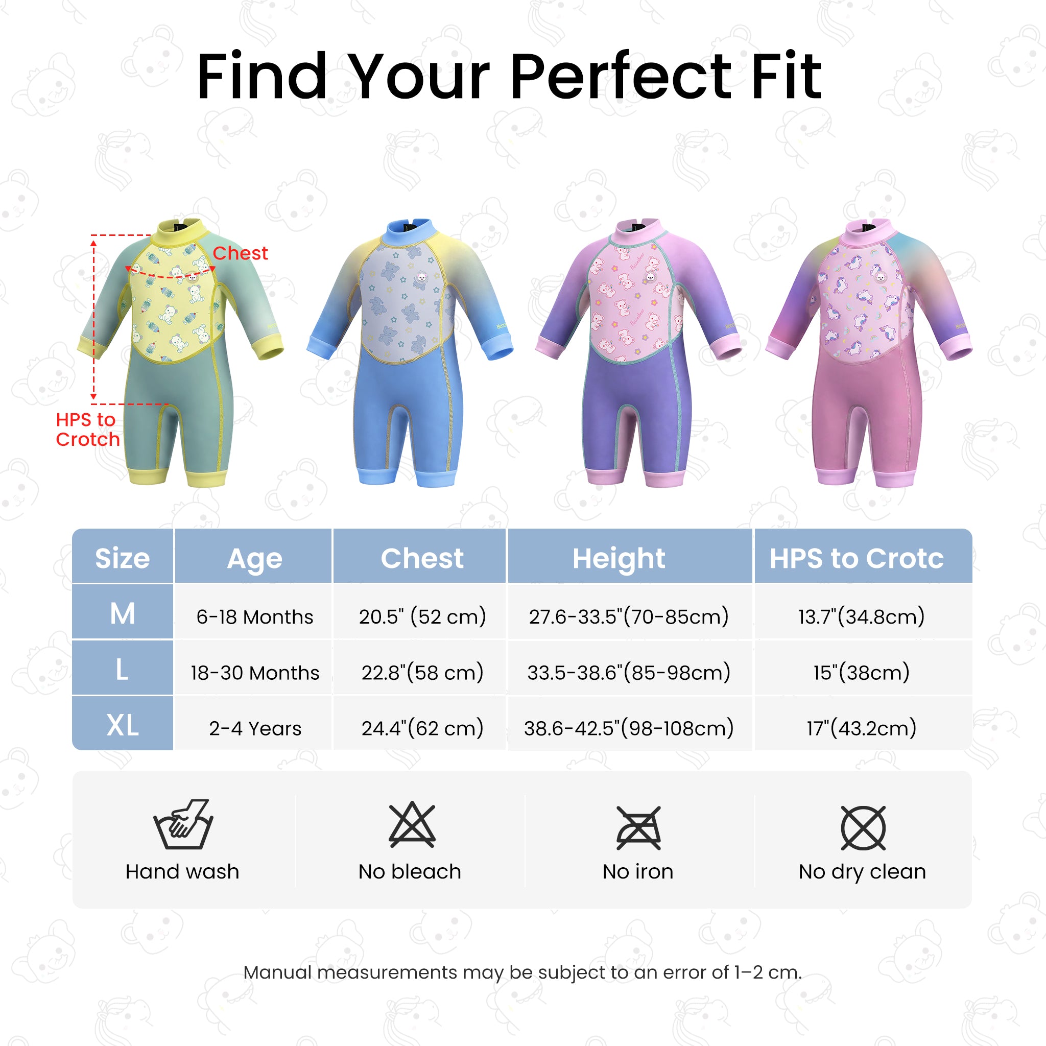 Baby Swim Wetsuit - Hecceibear Purple