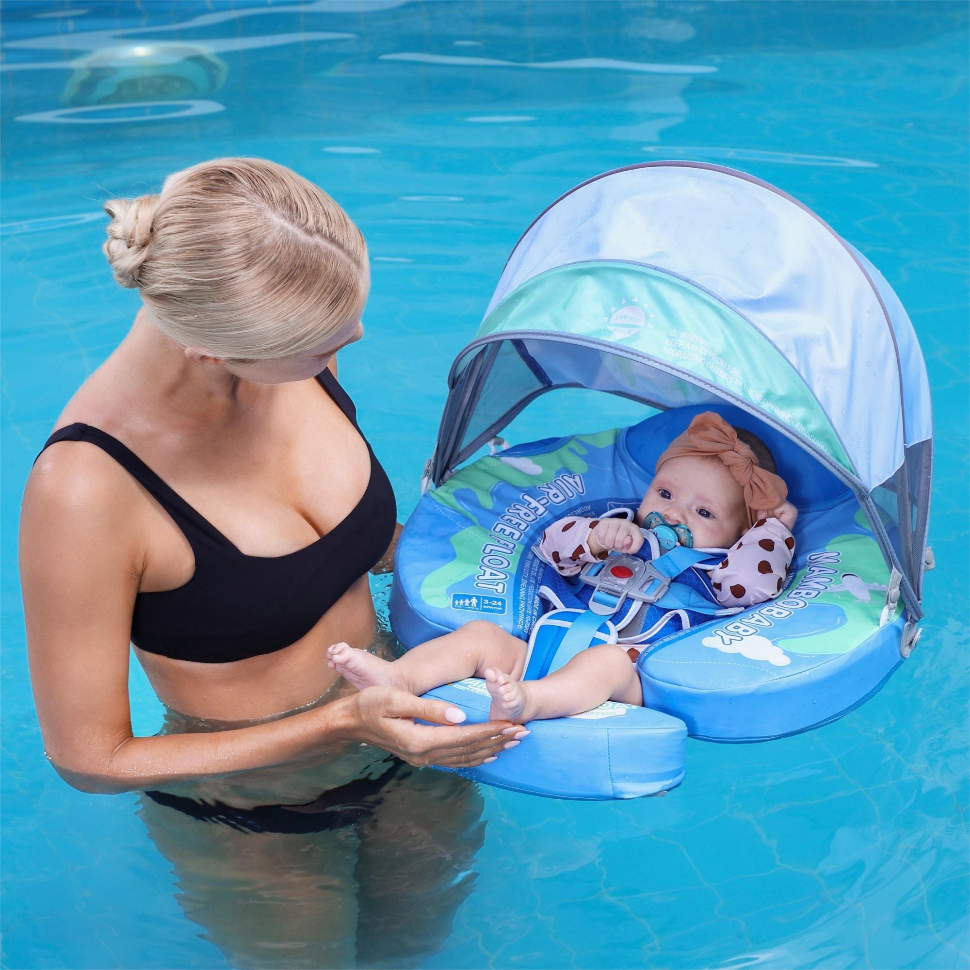 FoarmCore™ Baby Float Earth with 3D UPF 50+ Sun Canopy