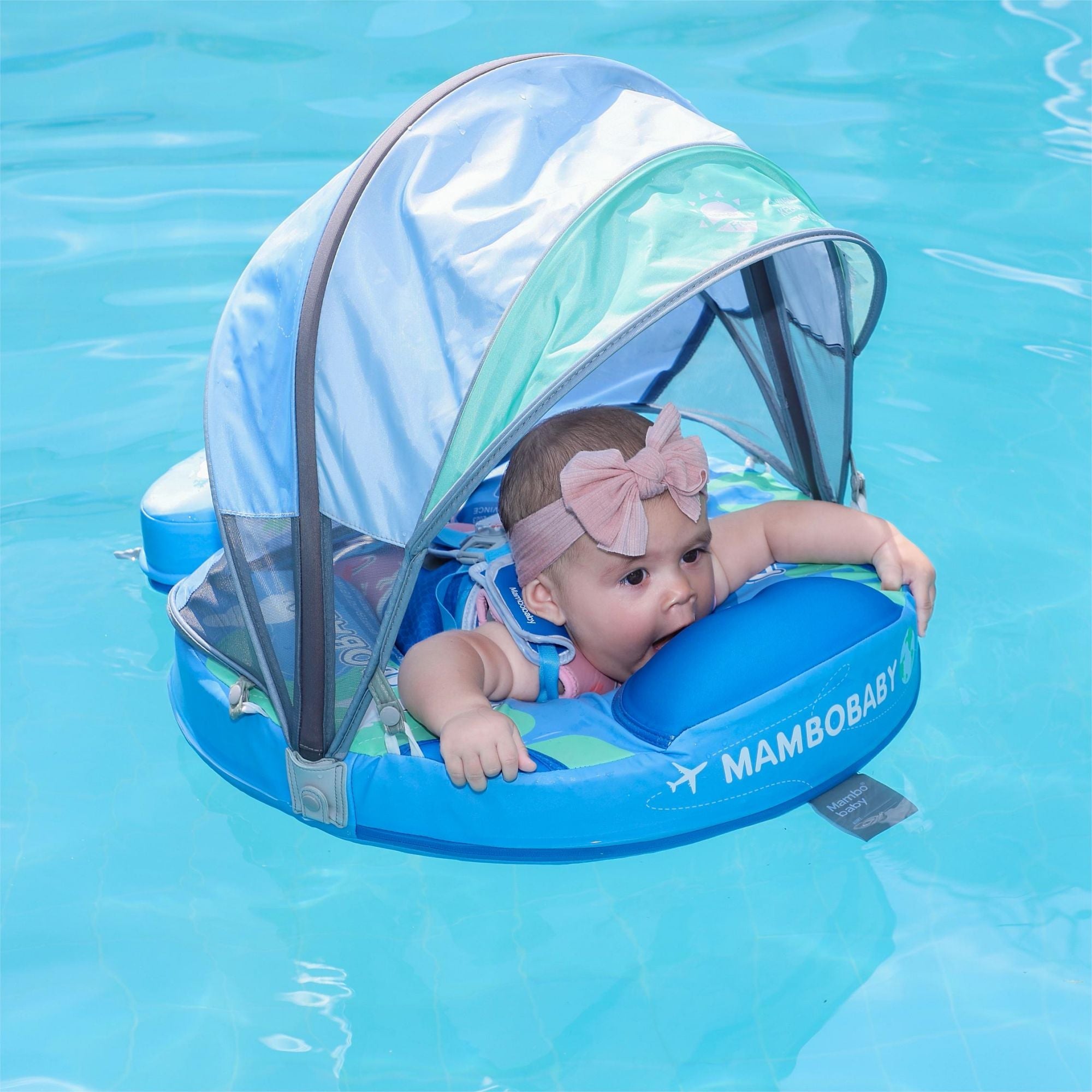 FoarmCore™ Baby Float Earth with 3D UPF 50+ Sun Canopy