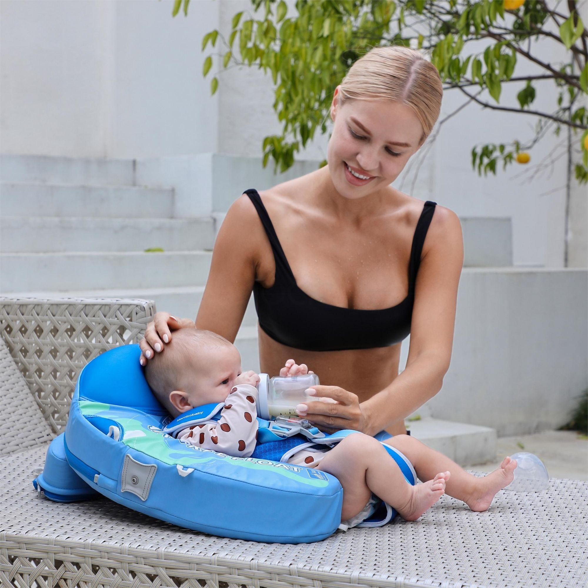 FoarmCore™ Baby Float Earth with 3D UPF 50+ Sun Canopy