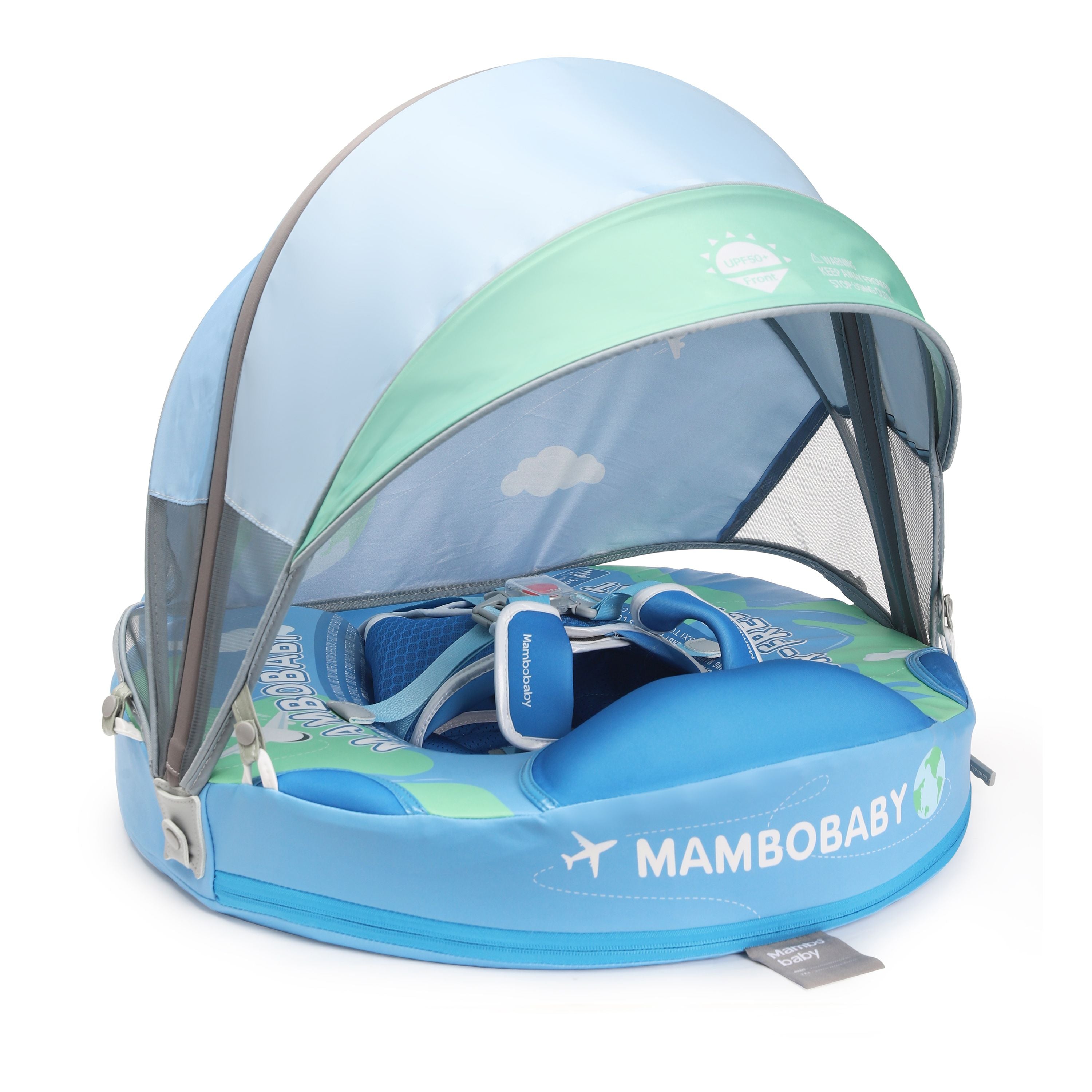 FoarmCore™ Baby Float Earth with 3D UPF 50+ Sun Canopy