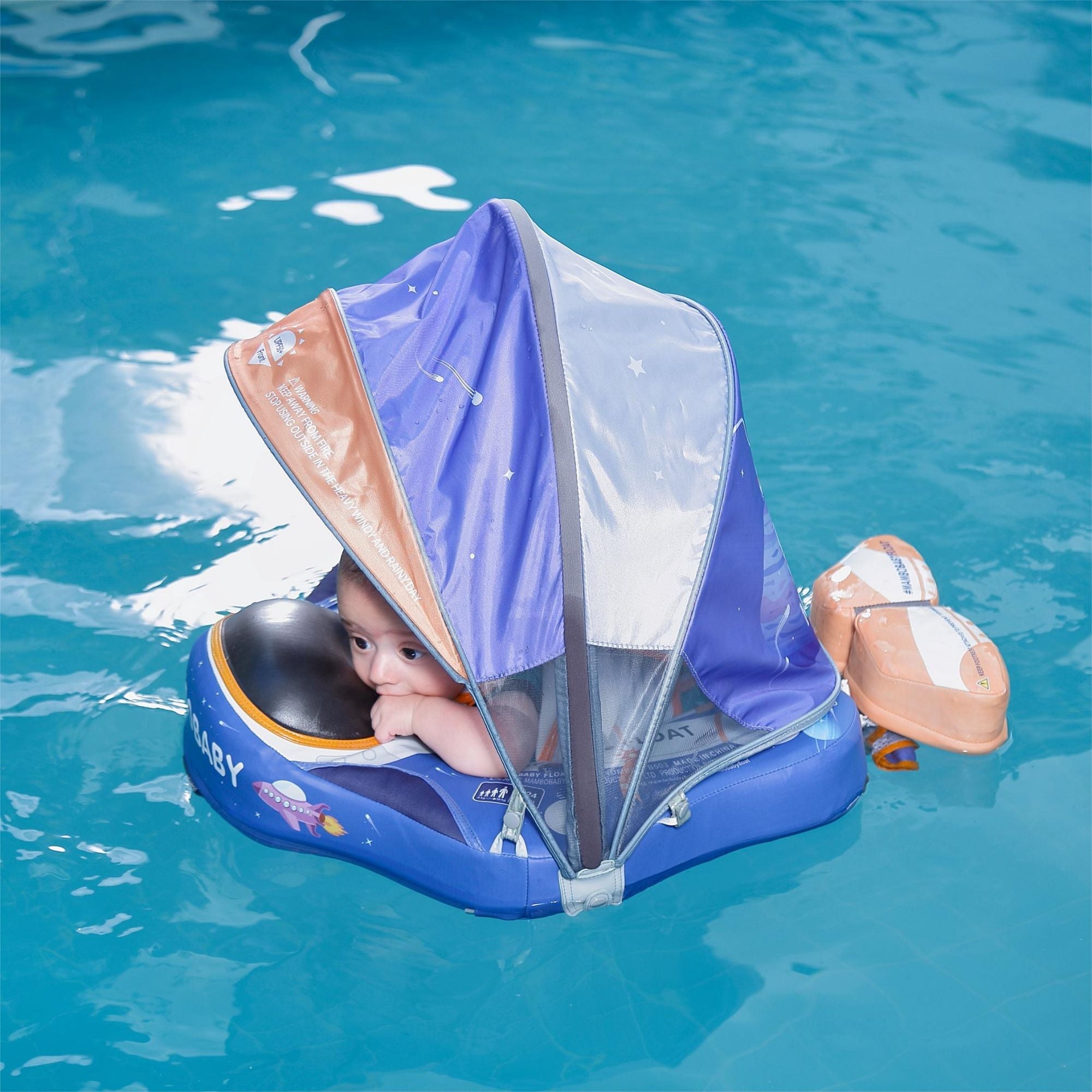 FoarmCore™ Baby Float Astronaut with 3D UPF 50+ Sun Canopy