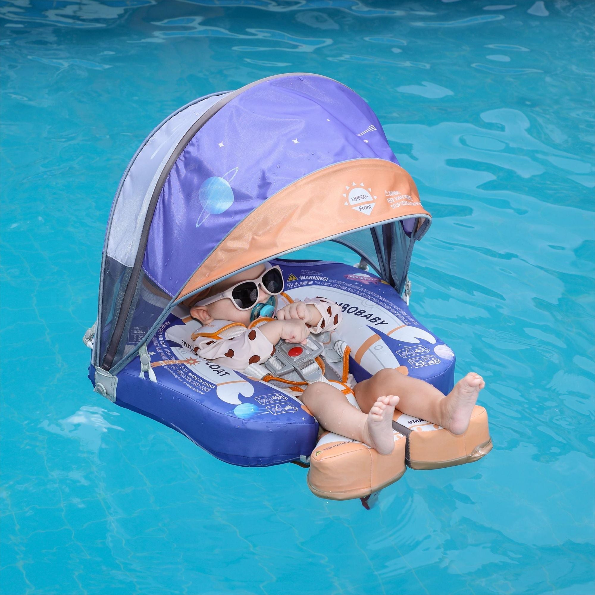 FoarmCore™ Baby Float Astronaut with 3D UPF 50+ Sun Canopy