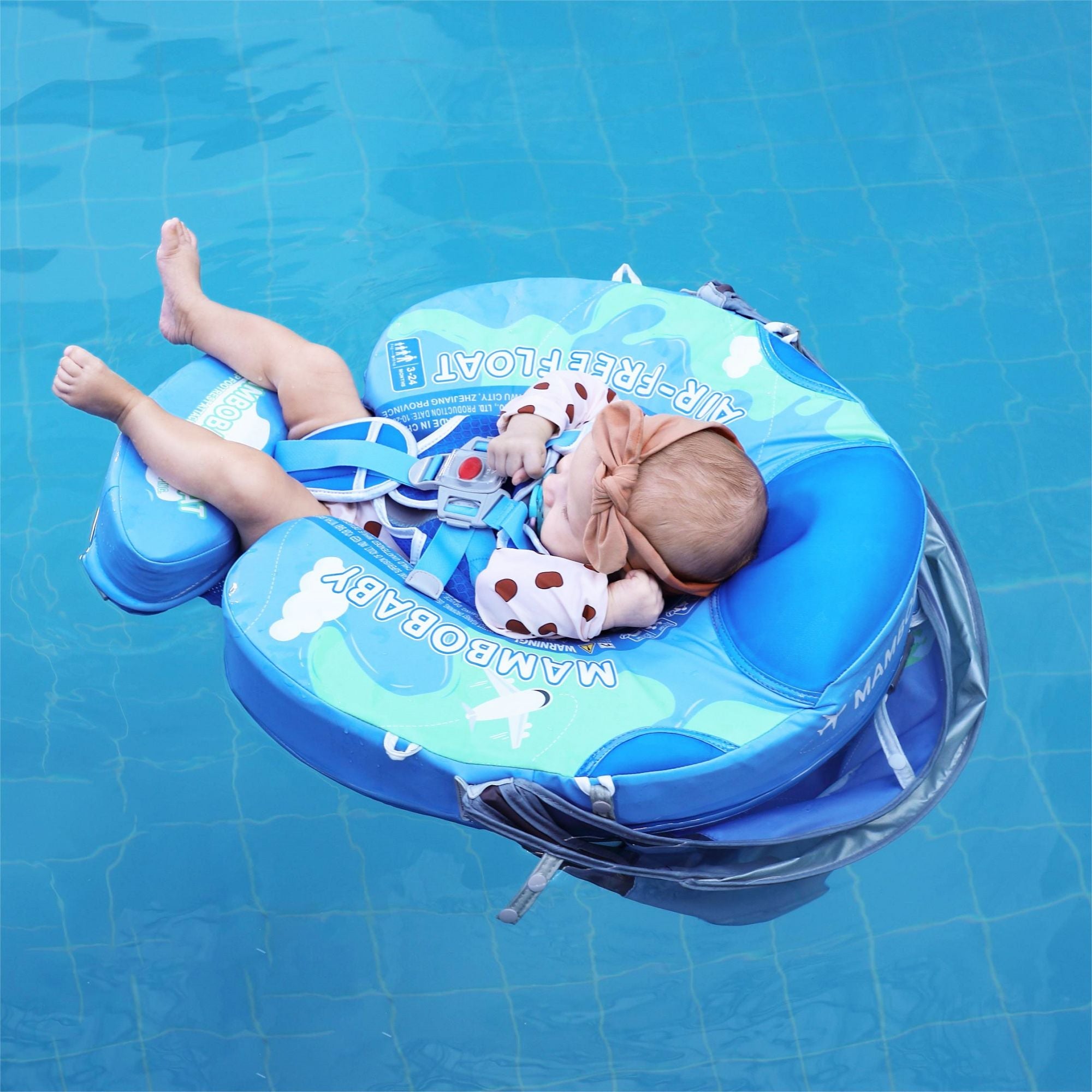 FoarmCore™ Baby Float Earth with 3D UPF 50+ Sun Canopy