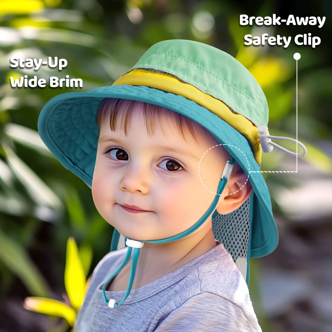 SkyCandy Sun Hat with Neck Flap
