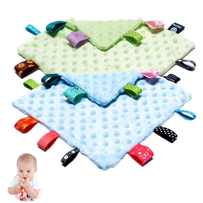 Baby Tags Security Blankets - 2-Pack