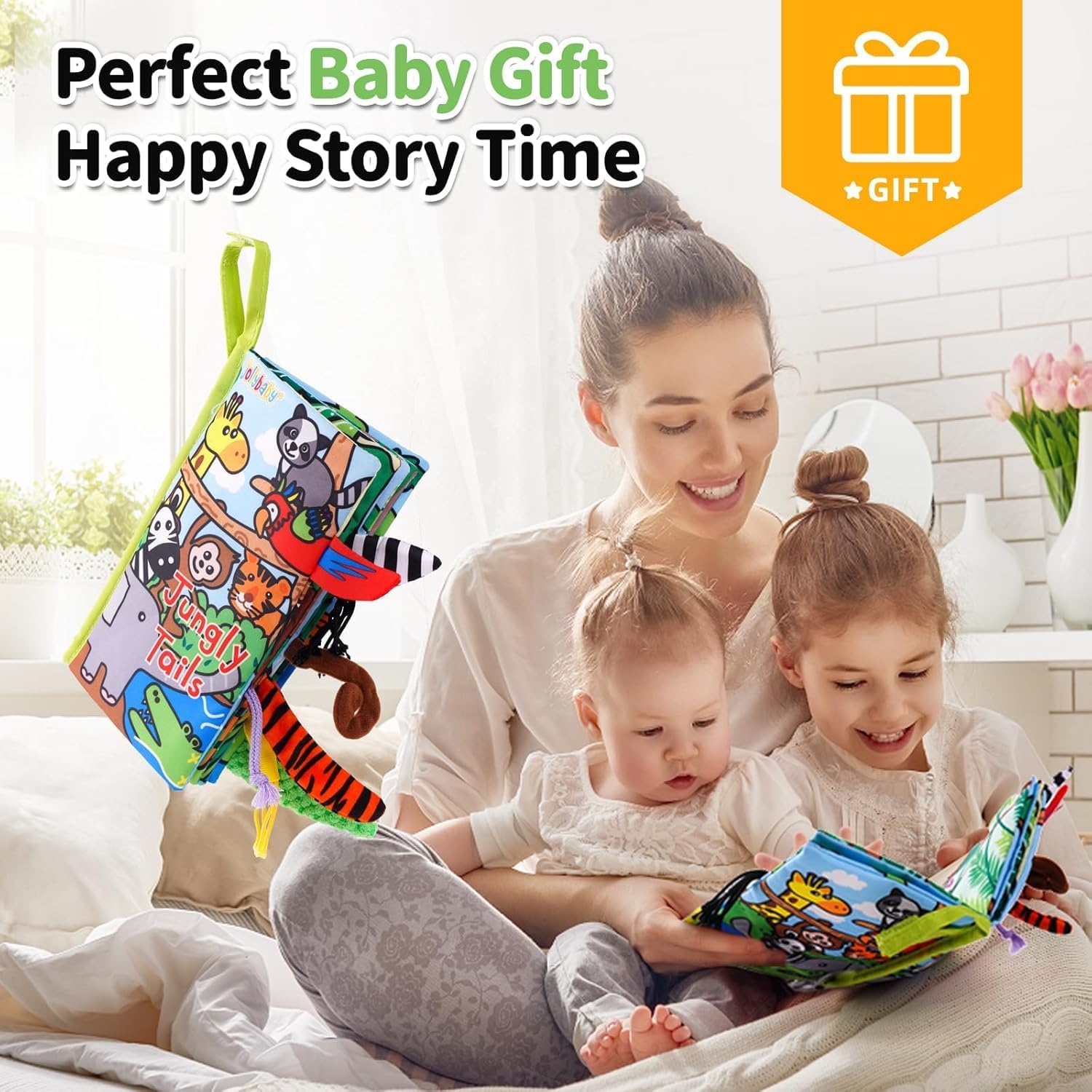 Tail Friends™ Sensory Cloth Book - Dino