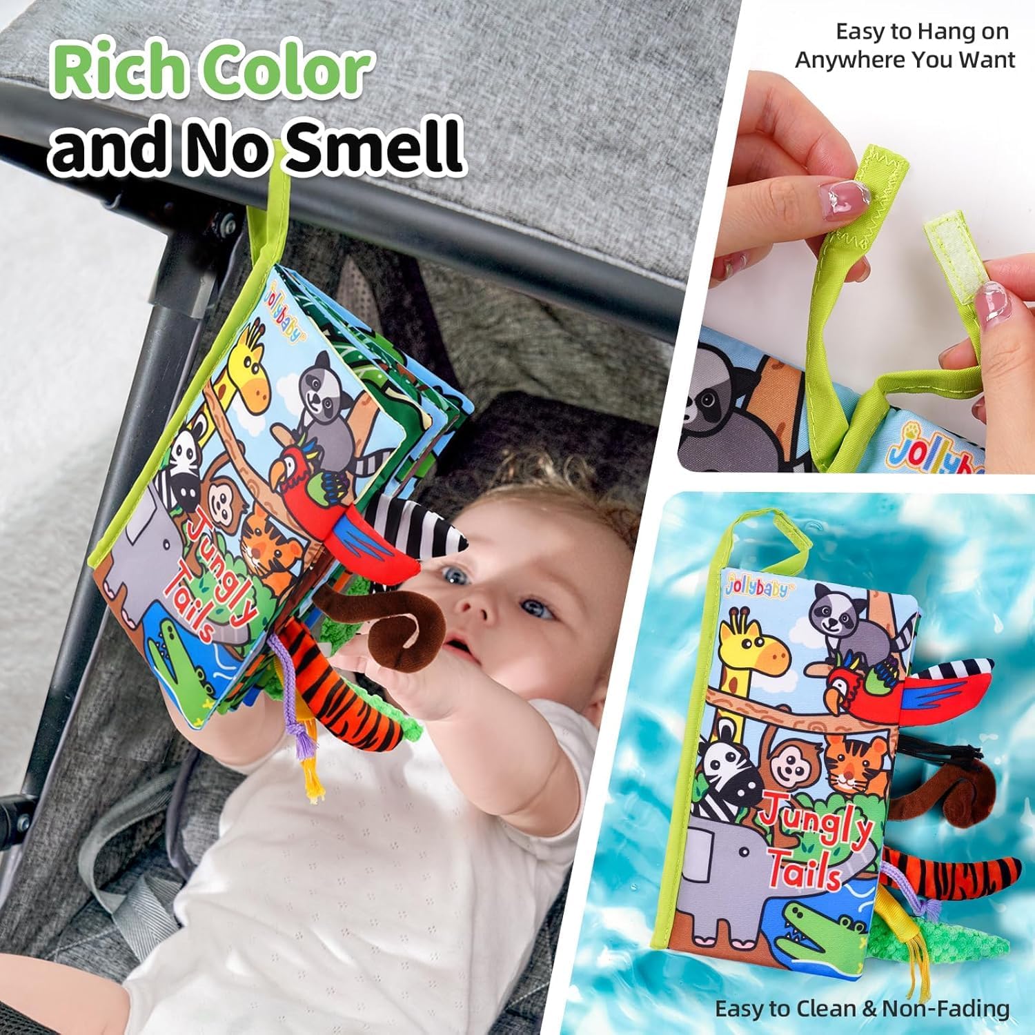 Tail Friends™ Sensory Cloth Book - Dino