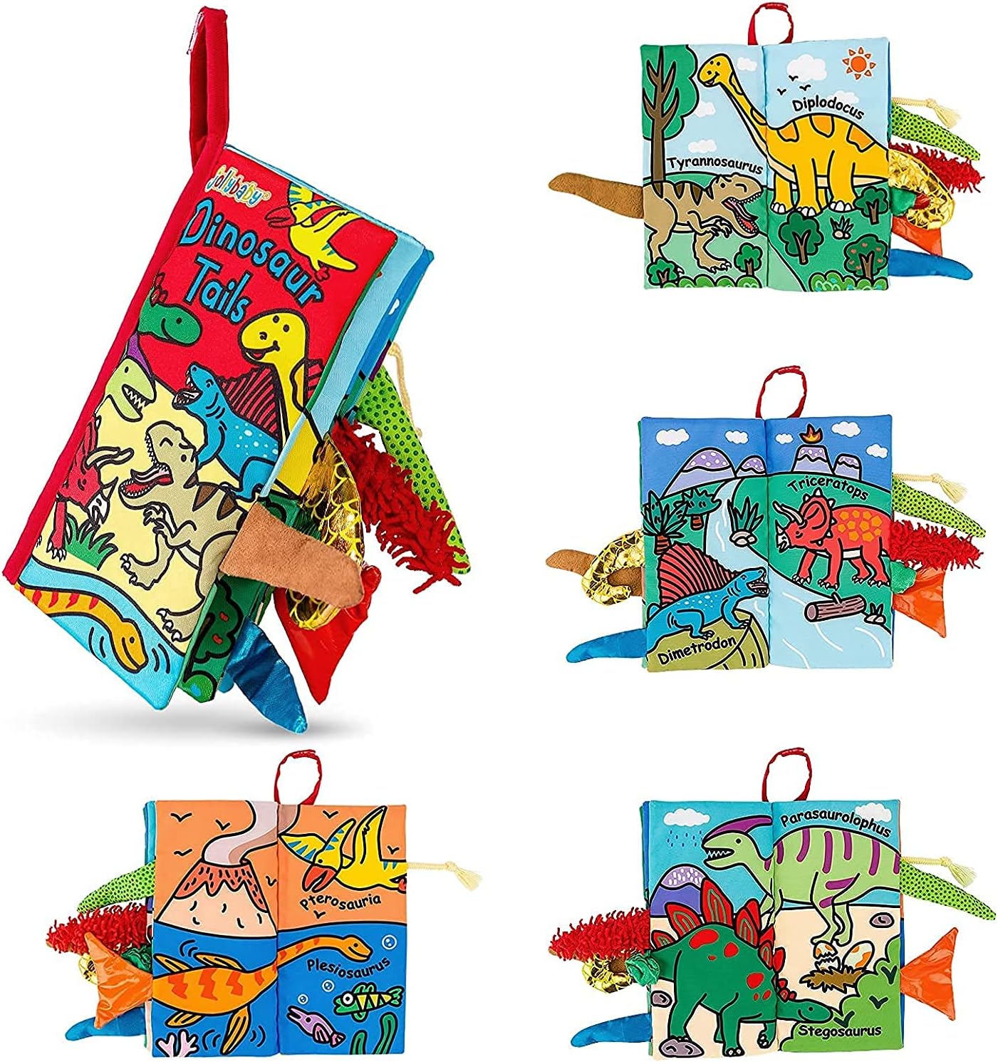 Tail Friends™ Sensory Cloth Book - Dino