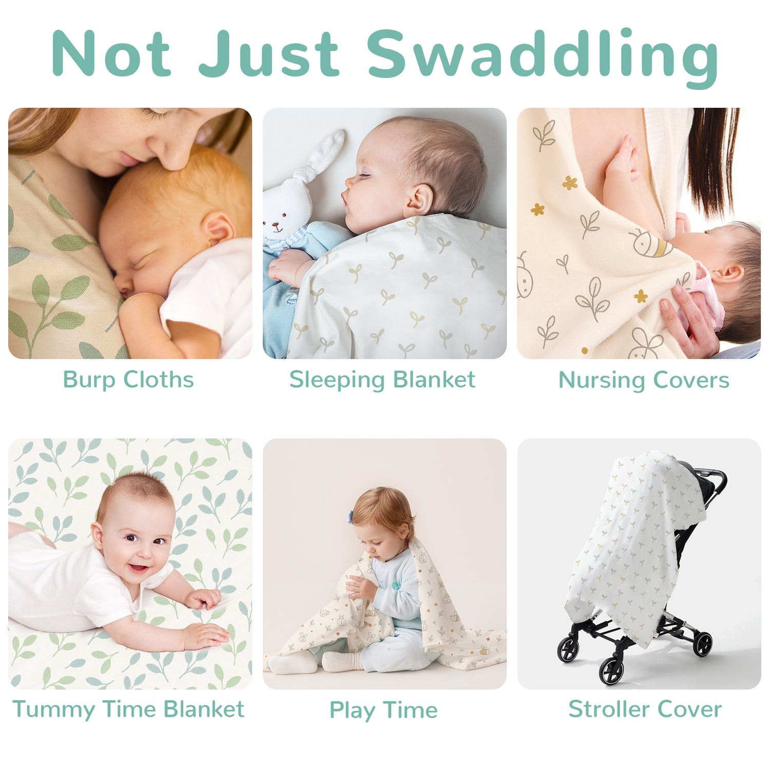 Baby Swaddles - Whispering Gardens
