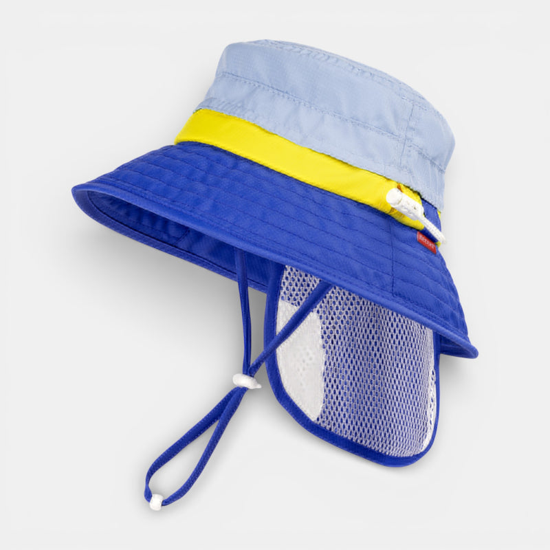 SkyCandy Sun Hat with Neck Flap - Blue