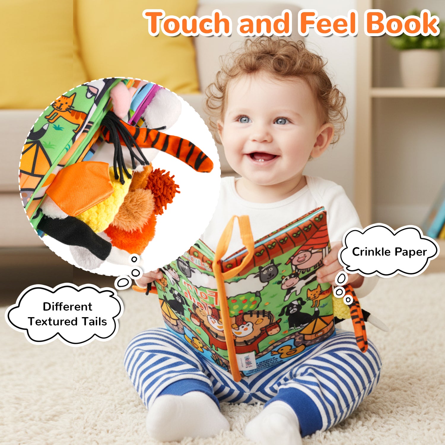 Tail Friends™ Sensory Cloth Book - Farm