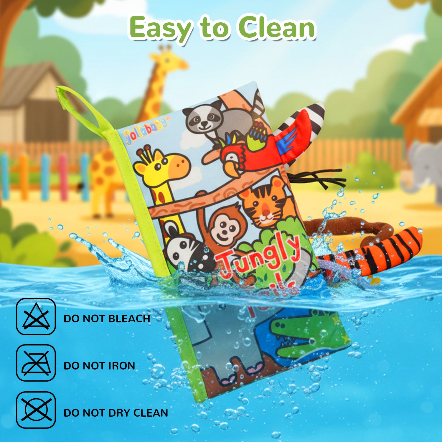 Tail Friends™ Sensory Cloth Book - Jungle