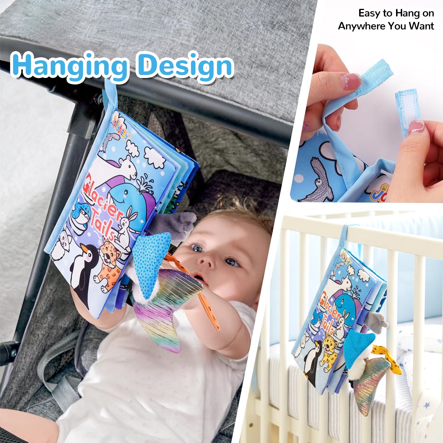 Tail Friends™ Sensory Cloth Book - Glacier