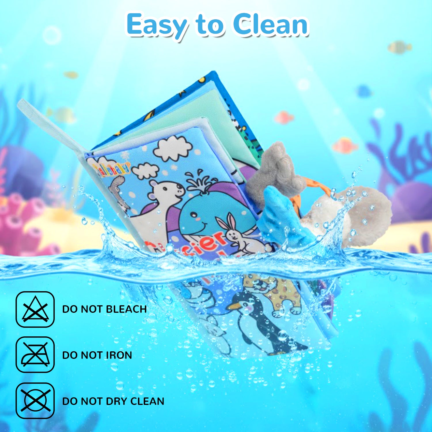 Tail Friends™ Sensory Cloth Book - Glacier