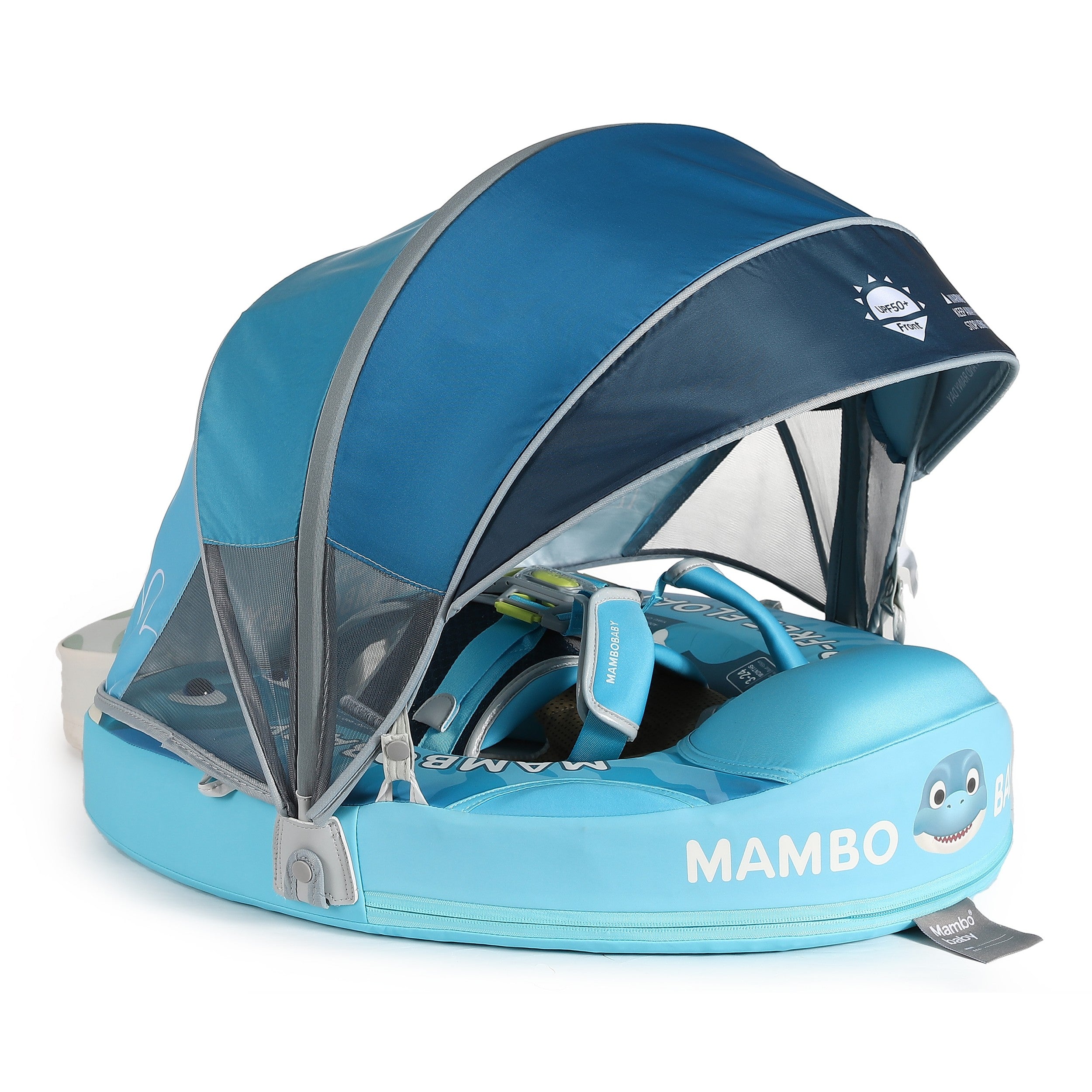 Mambobaby Baby Swim Float Dino Egg with Canopy