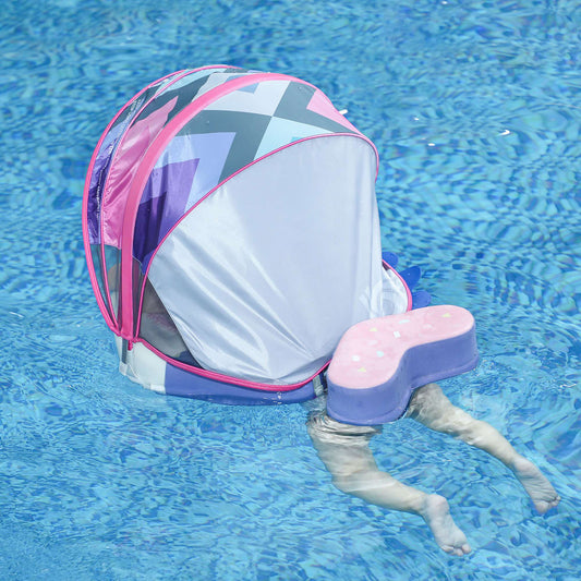 HECCEI Baby Float with Canopy Colorfish