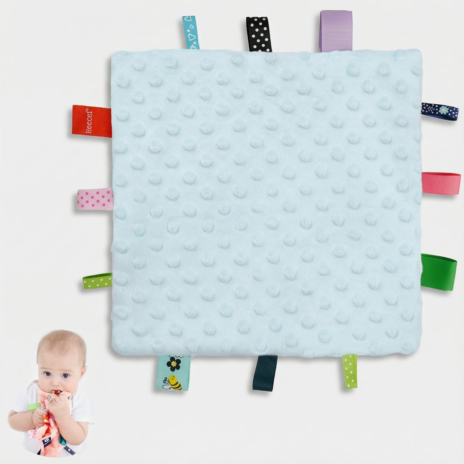 Baby Soothing Security Blankets - Blue