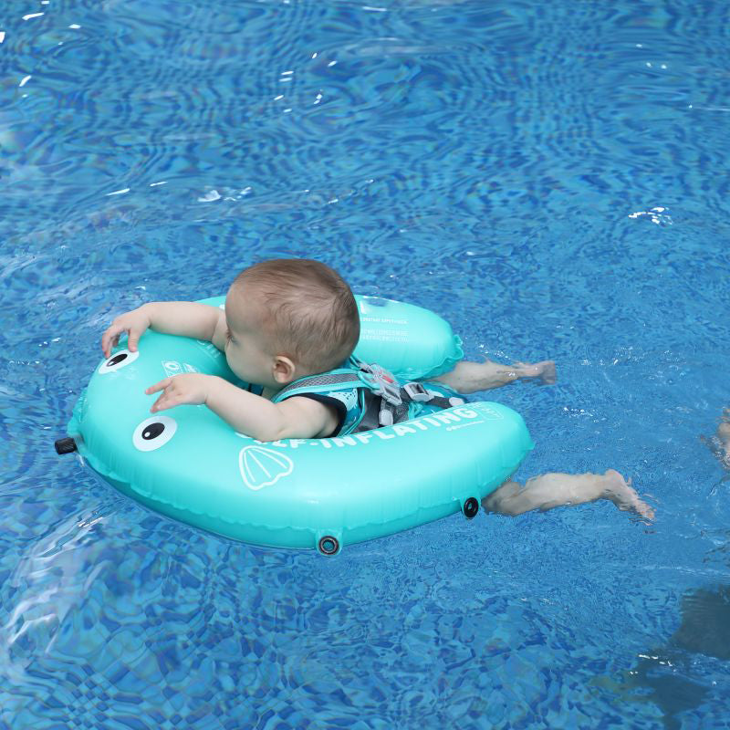 Mambobaby Self-Inflatable Baby Float with Canopy Lite