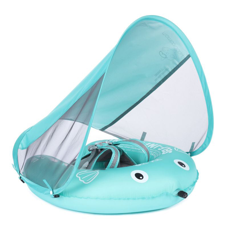 Mambobaby Self-Inflatable Baby Float with Canopy Lite