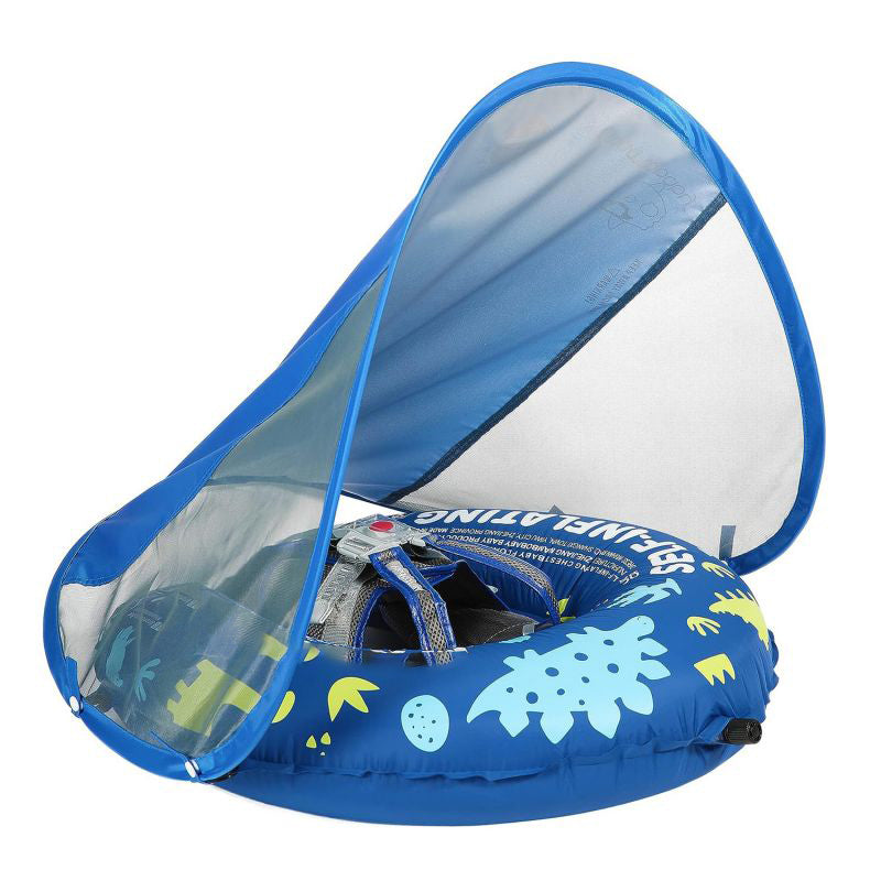 Mambobaby Self-Inflatable Baby Float with Canopy Lite