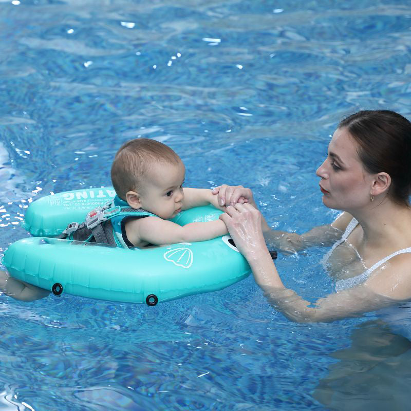 Mambobaby Self-Inflatable Baby Float with Canopy Lite