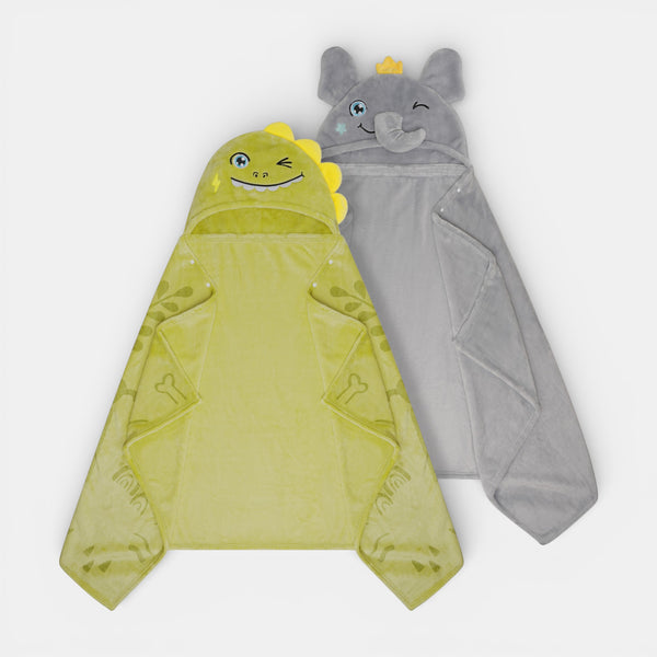 HoodieHug™ Baby Towel - Pottyrex & Snackyphant