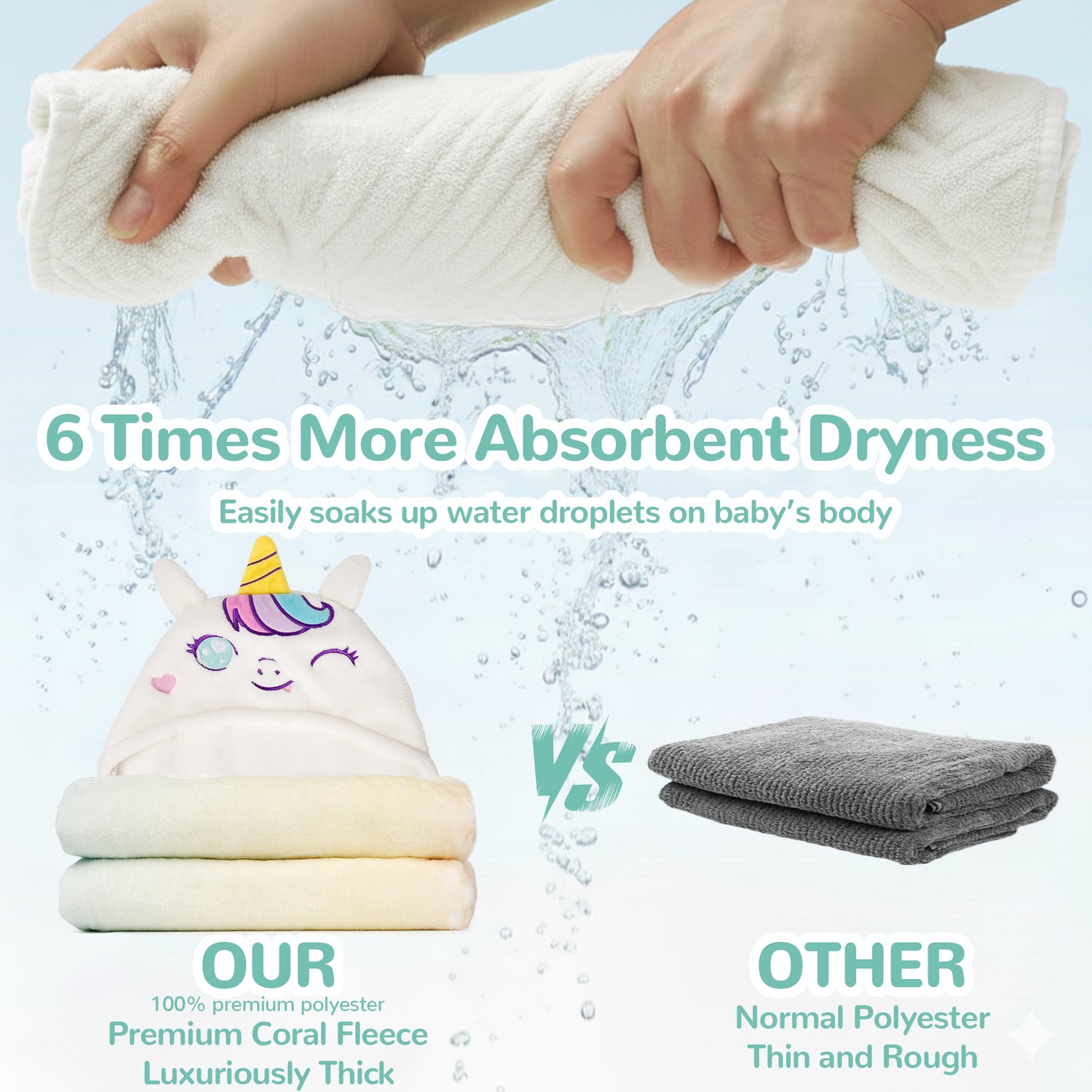 HoodieHug™ Baby Towel - Dreamiecorn