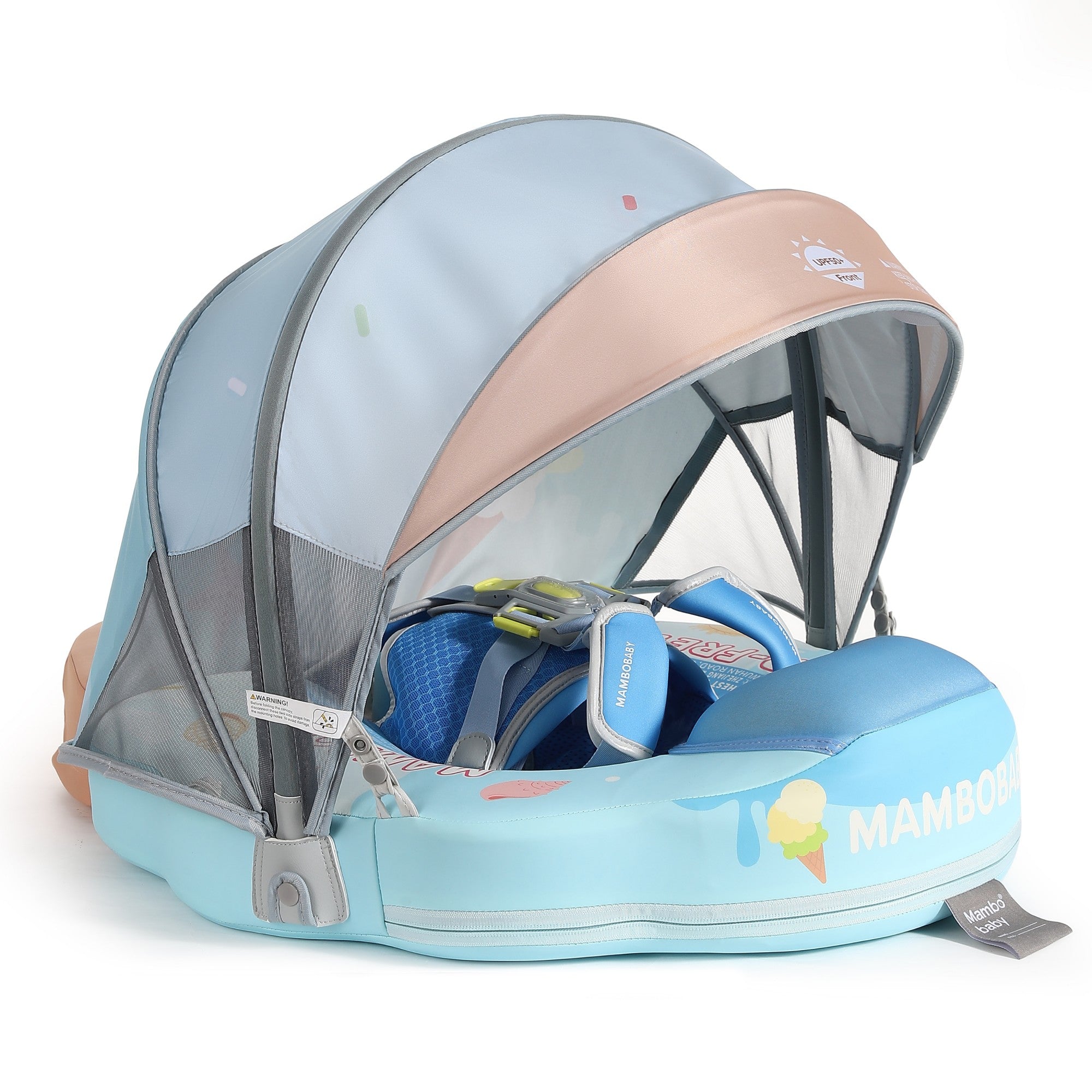 FoarmCore™ Baby Float Icecream with 3D UPF 50+ Sun Canopy