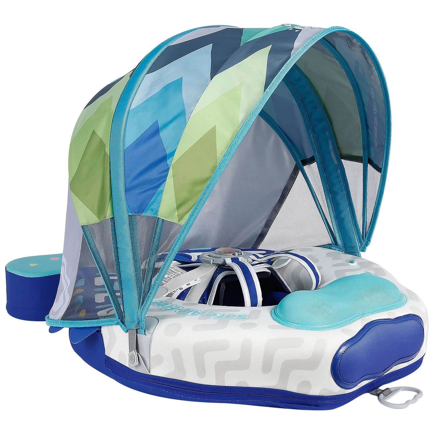 HECCEI Baby Float with Canopy Colorfish