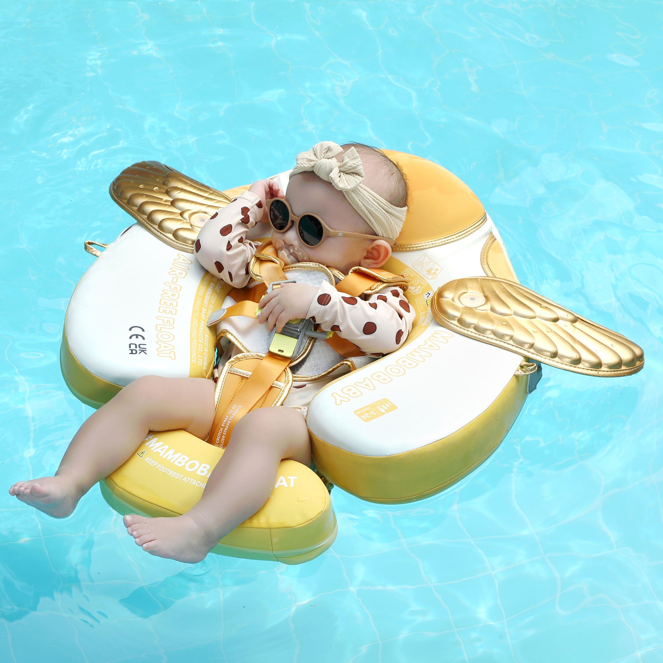 Mambobaby Ultra™  3D Canopy Chest Float - Angel Gold