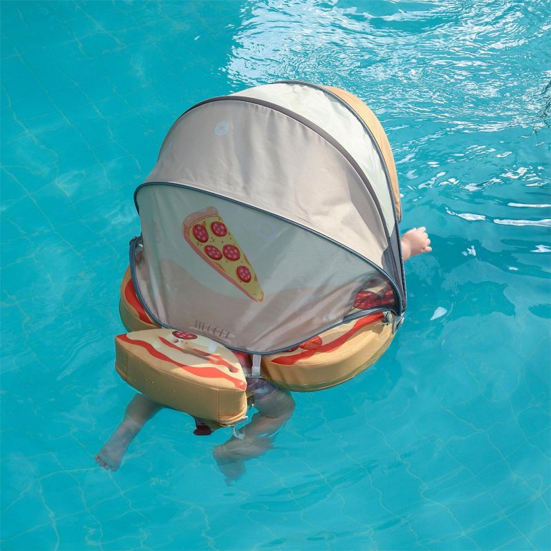 FoarmCore™ Baby Float Pizza with 3D UPF 50+ Sun Canopy