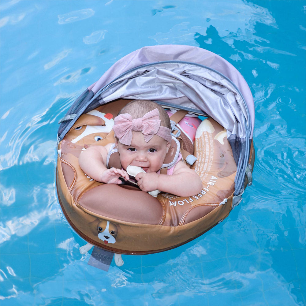 FoarmCore™ Baby Float Puppy with 3D UPF 50+ Sun Canopy