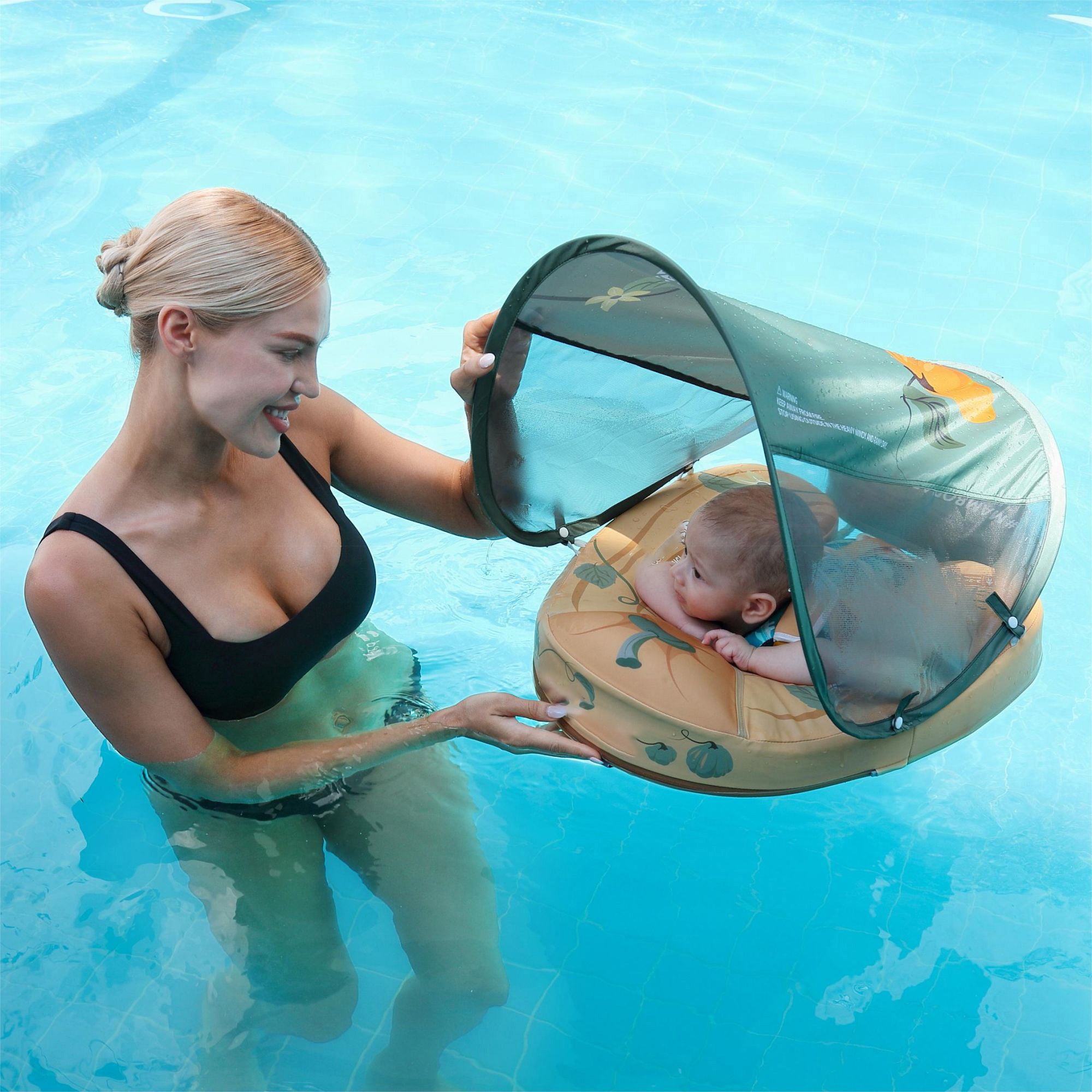 FoarmCore™ Baby Float Pumpkin with UPF 50+ Sun Canopy