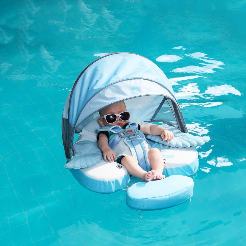 HECCEI Baby Angel Swim Float with Canopy