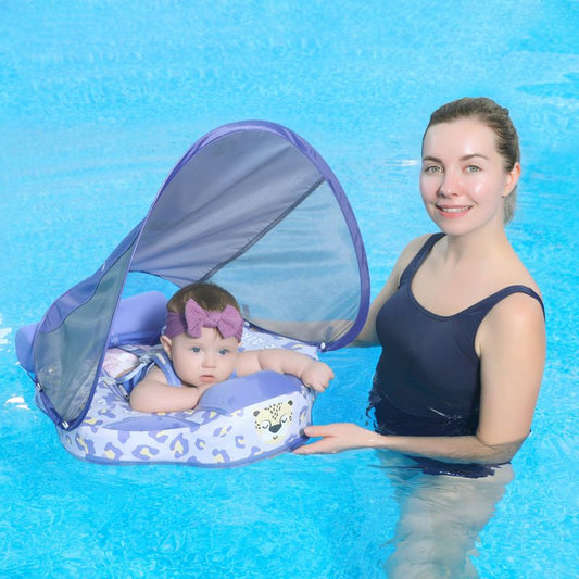 HECCEI Baby Float Leopard with Canopy